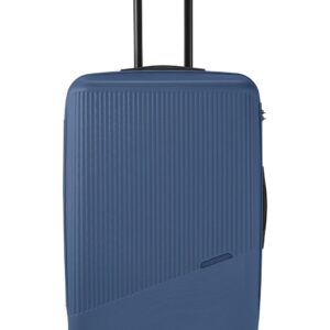 Travelite Bali 4-wiel trolley L 96 liter | Harde koffer 72349 25 blauw voorkant
