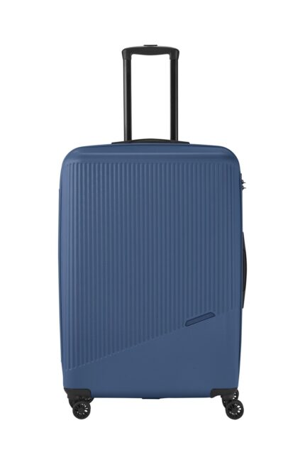 Travelite Bali 4-wiel trolley L 96 liter | Harde koffer 72349 25 blauw voorkant