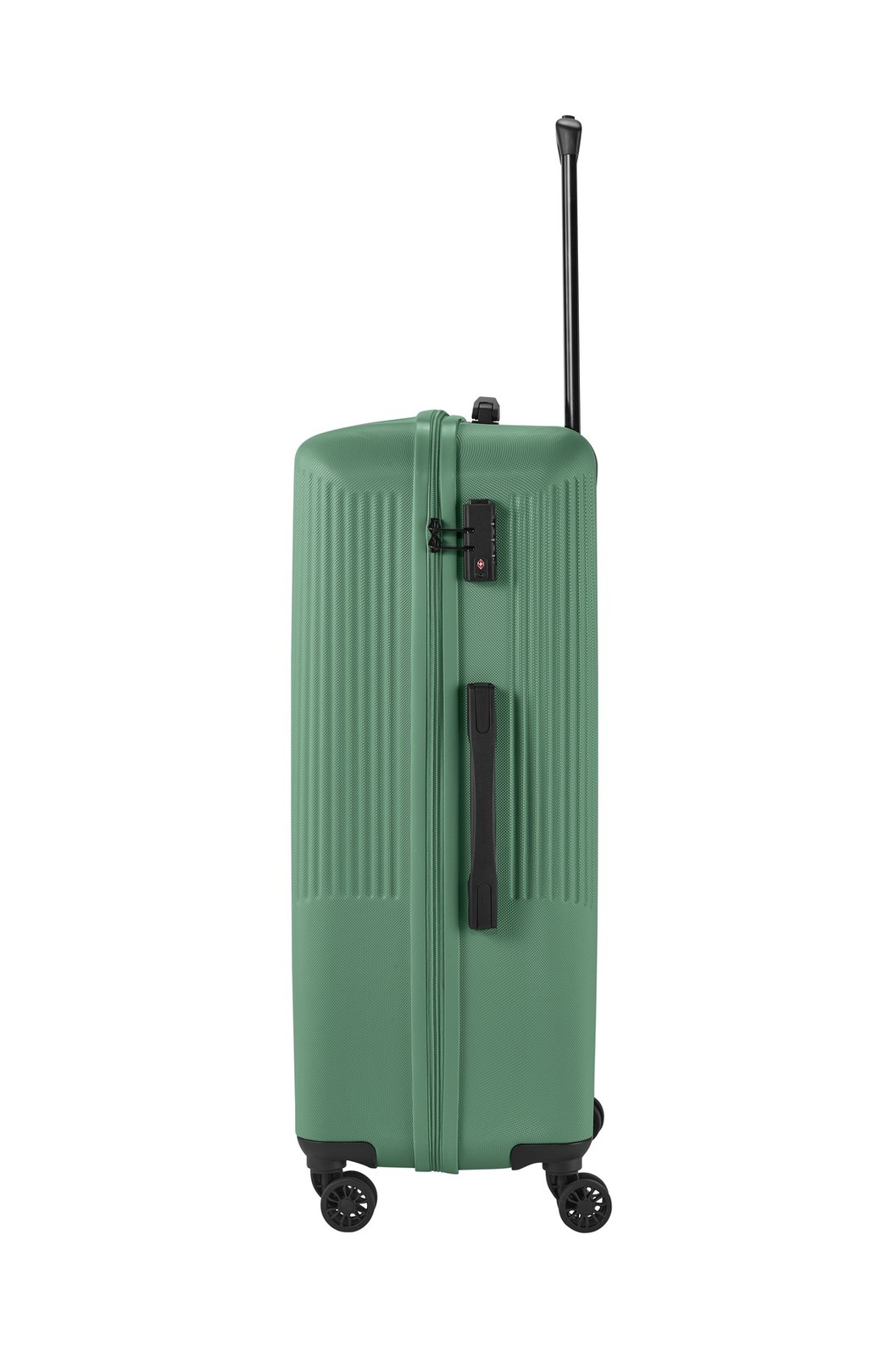 Travelite Bali 4-wiel trolley L 96 liter | Harde koffer 72349 80 groen zijkant rechts