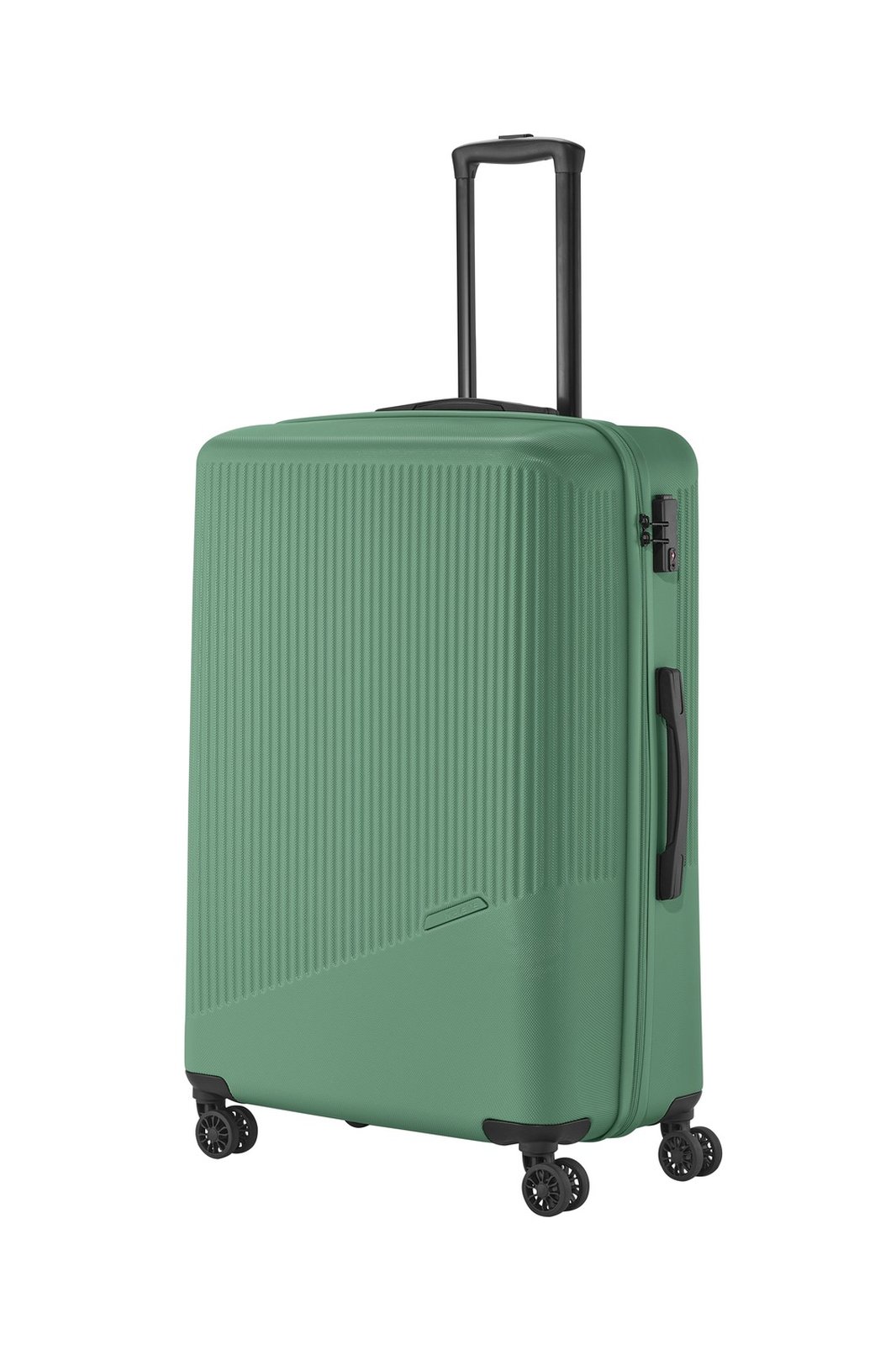 Travelite Bali 4-wiel trolley L 96 liter | Harde koffer 72349 80 groen schuin