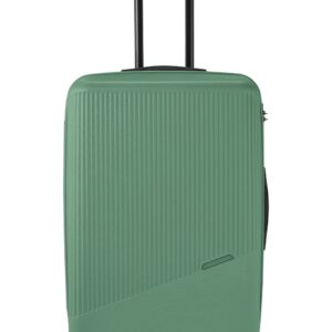 Travelite Bali 4-wiel trolley L 96 liter | Harde koffer 72349 80 groen voorkant