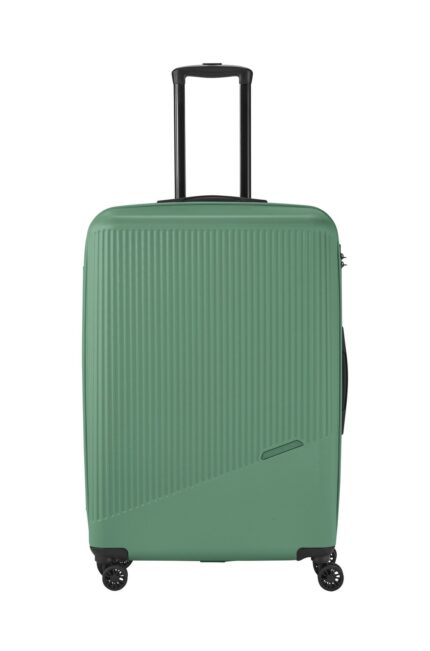 Travelite Bali 4-wiel trolley L 96 liter | Harde koffer 72349 80 groen voorkant
