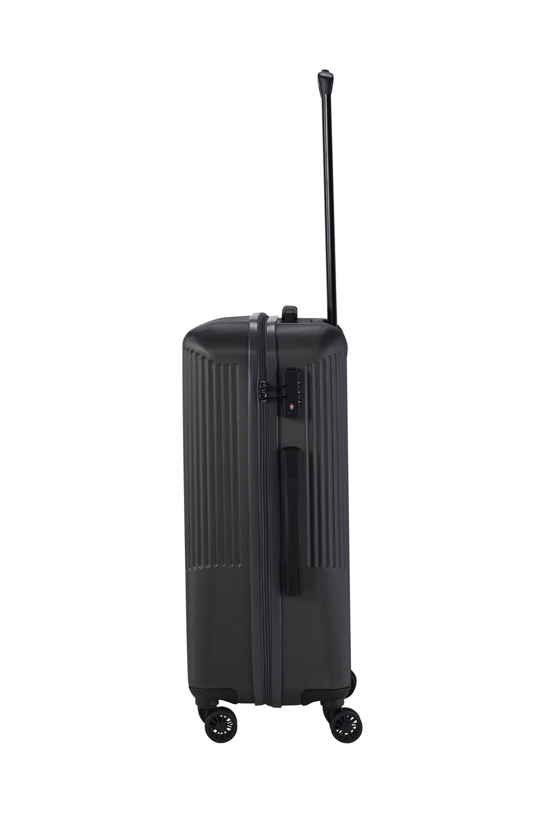 Travelite Bali 4-wiel trolley M 65 liter | Harde koffer 72348 04 anthracite zijkant rechts