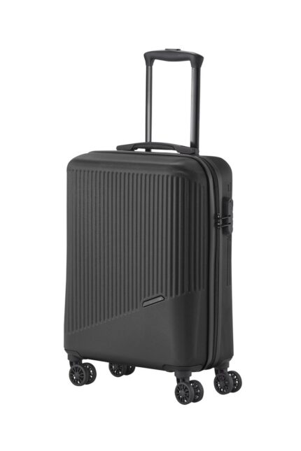 Travelite Bali 4-wiel trolley S 34 liter | Handbagage koffer 72347 01 zwart schuin