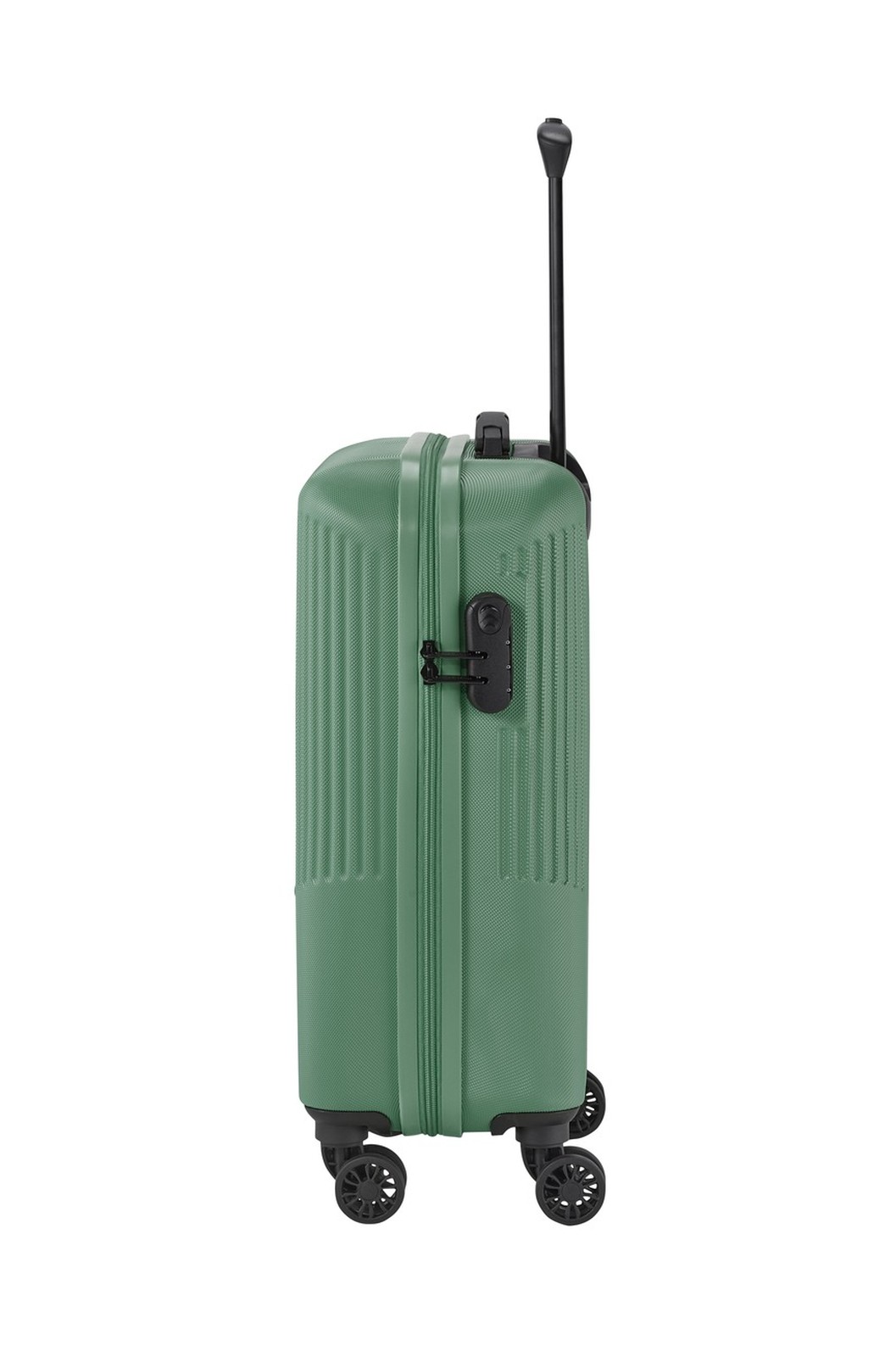 Travelite Bali 4-wiel trolley S 34 liter | Handbagage koffer 72347 80 groen zijkant rechts