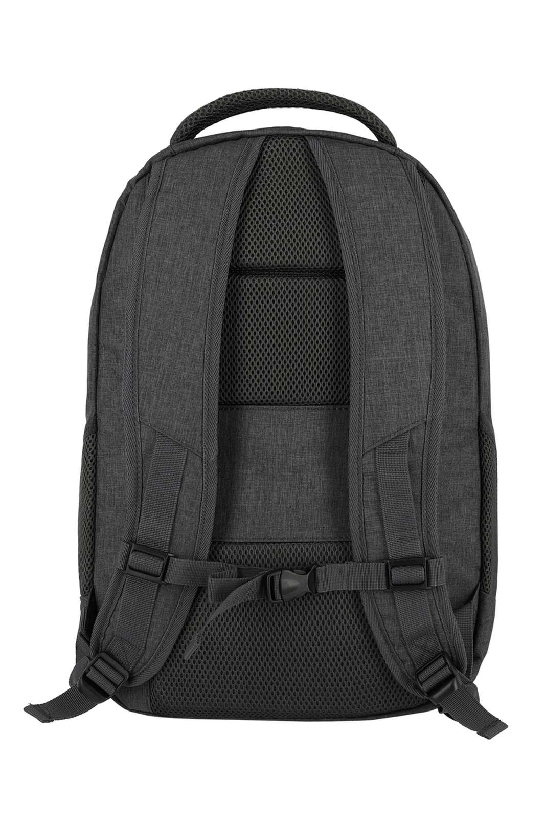 Travelite Basics Backpack Melange | Dagrugzak 96308 05 anthracite achterkant