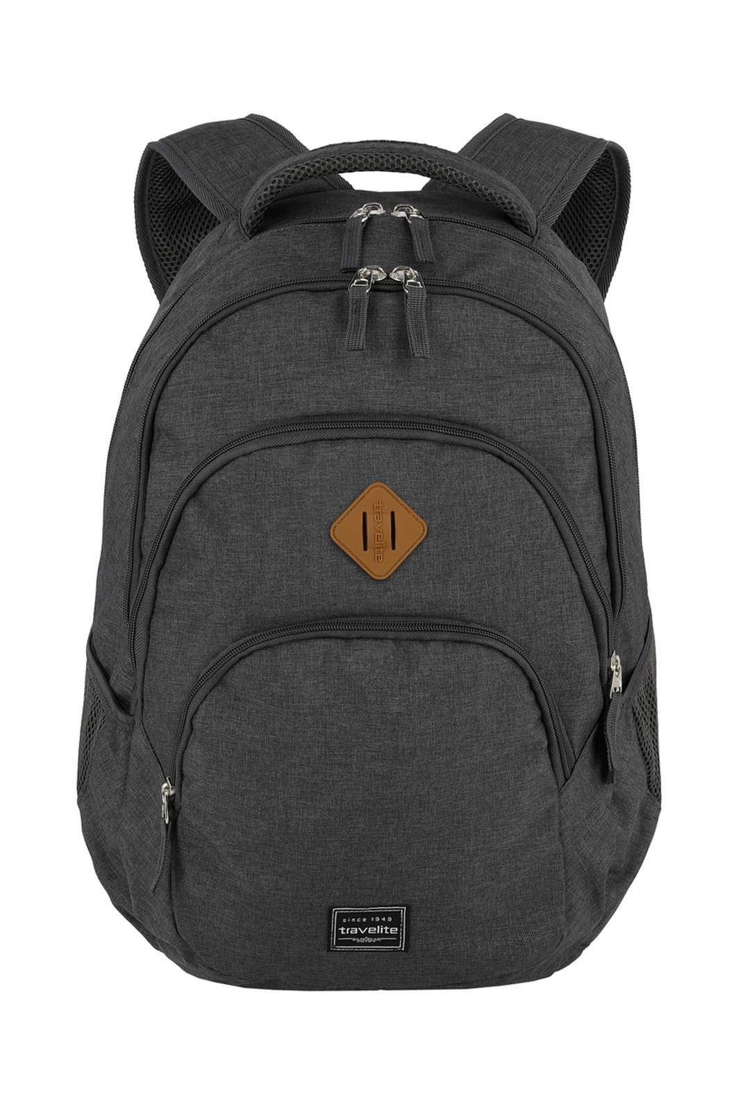 Travelite Basics Backpack Melange | Dagrugzak 96308 05 anthracite voorkant
