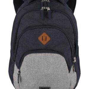 Travelite Basics Backpack Melange | Dagrugzak 96308 20 blauw grijs voorkant