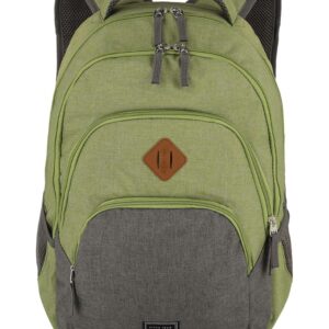 Travelite Basics Backpack Melange | Dagrugzak 96308 80 groen grijs voorkant