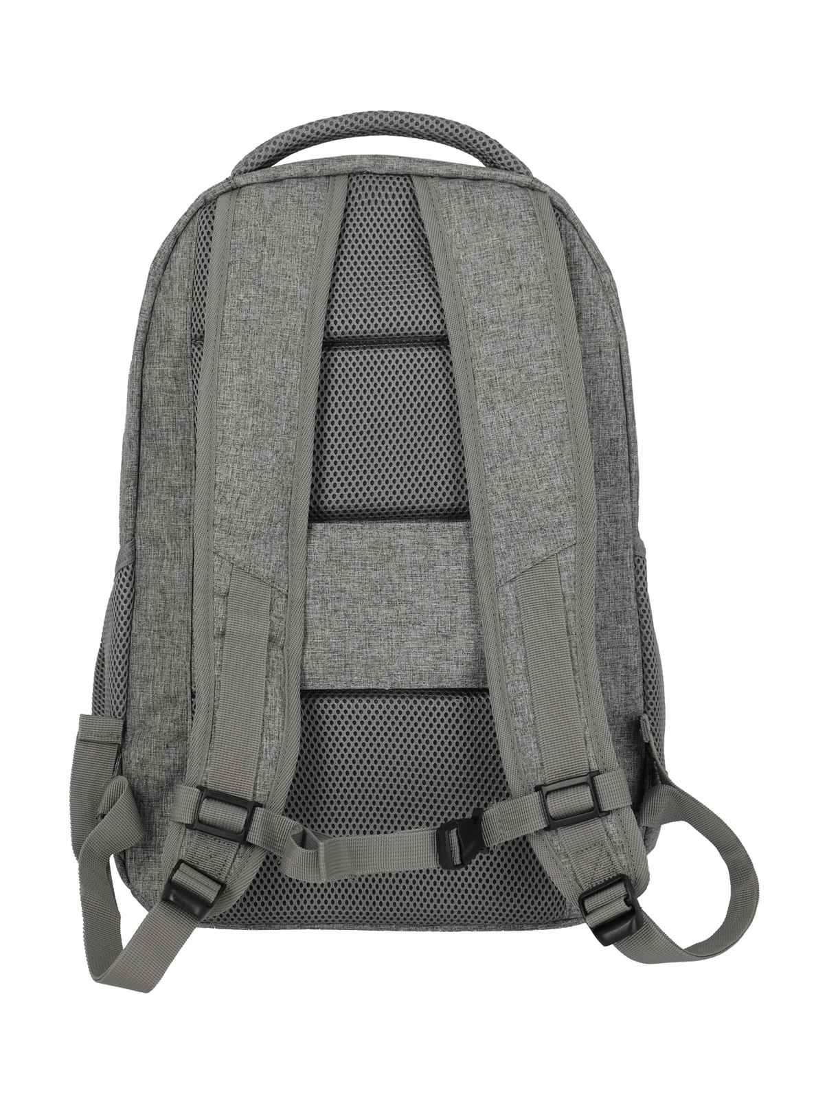 Travelite Basics Backpack Melange | Dagrugzak 96308 03 lichtgrijs achterkant 2