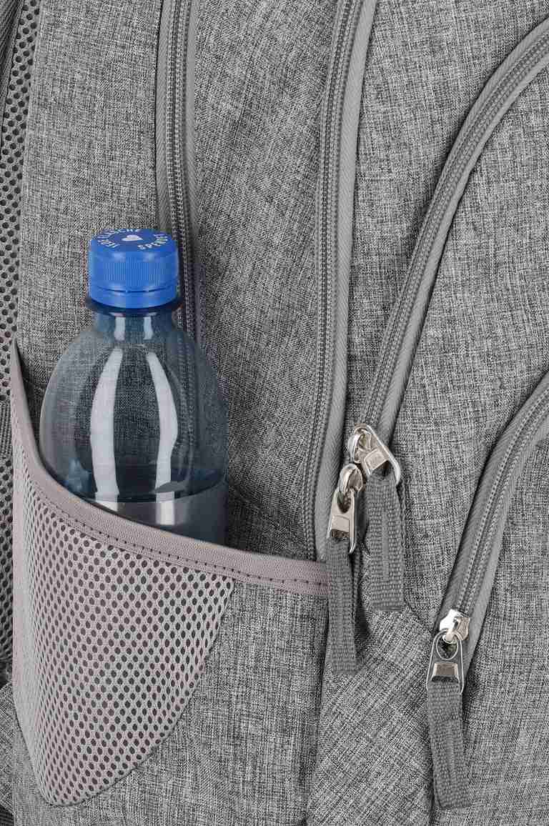 Travelite Basics Backpack Melange | Dagrugzak 96308 03 lichtgrijs fles