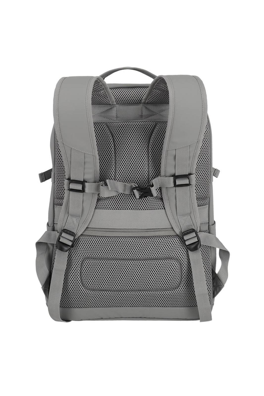 Travelite Basics Backpack Water Repellent 28 liter 96305 03 grijs achterkant