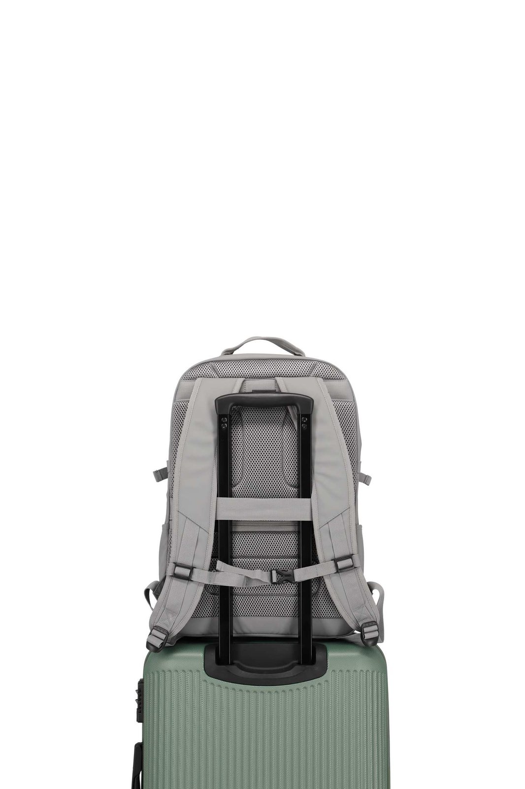 Travelite Basics Backpack Water Repellent 28 liter 96305 03 grijs smart sleeve