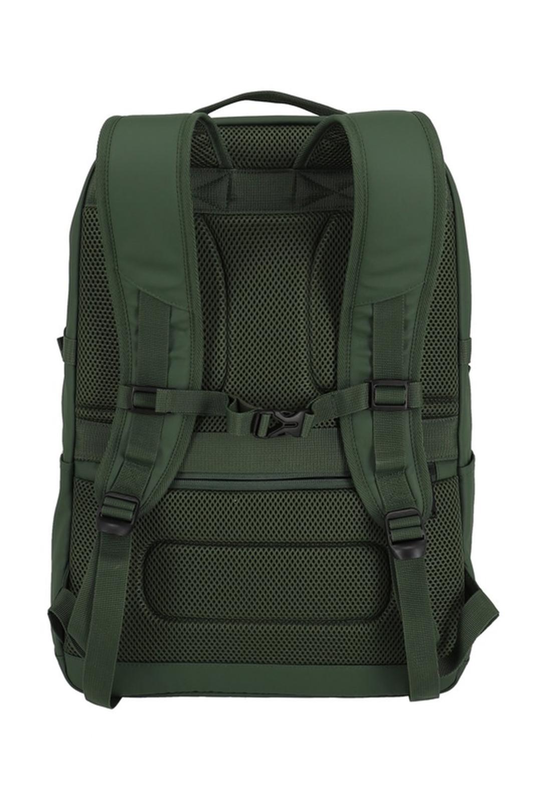 Travelite Basics Backpack Water Repellent 28 liter 96305 86 groen achterkant