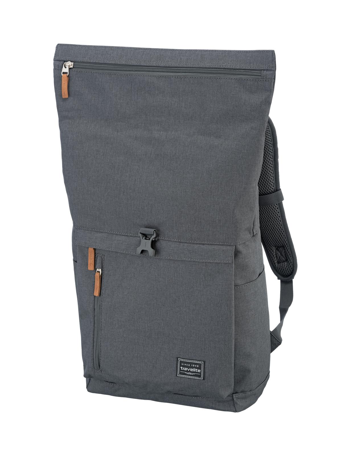 Travelite Basics Rollup Backpack 35 liter 96310 05 anthracite open
