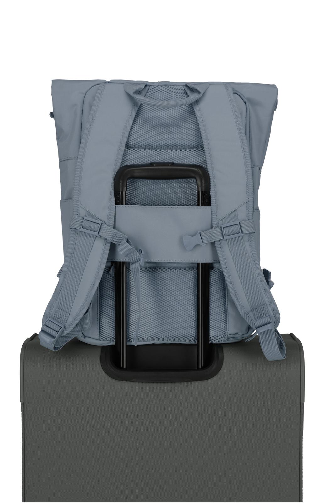 Travelite Basics Rollup Backpack 35 liter 96310 25 smokey blue smartsleeve