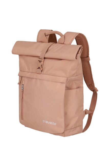 Travelite Basics Rollup Backpack 35 liter 96310 14 rosé schuin