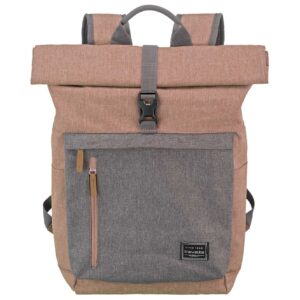 Travelite Basics Rollup Backpack 35 liter 96310 17 roze grijs voorkant