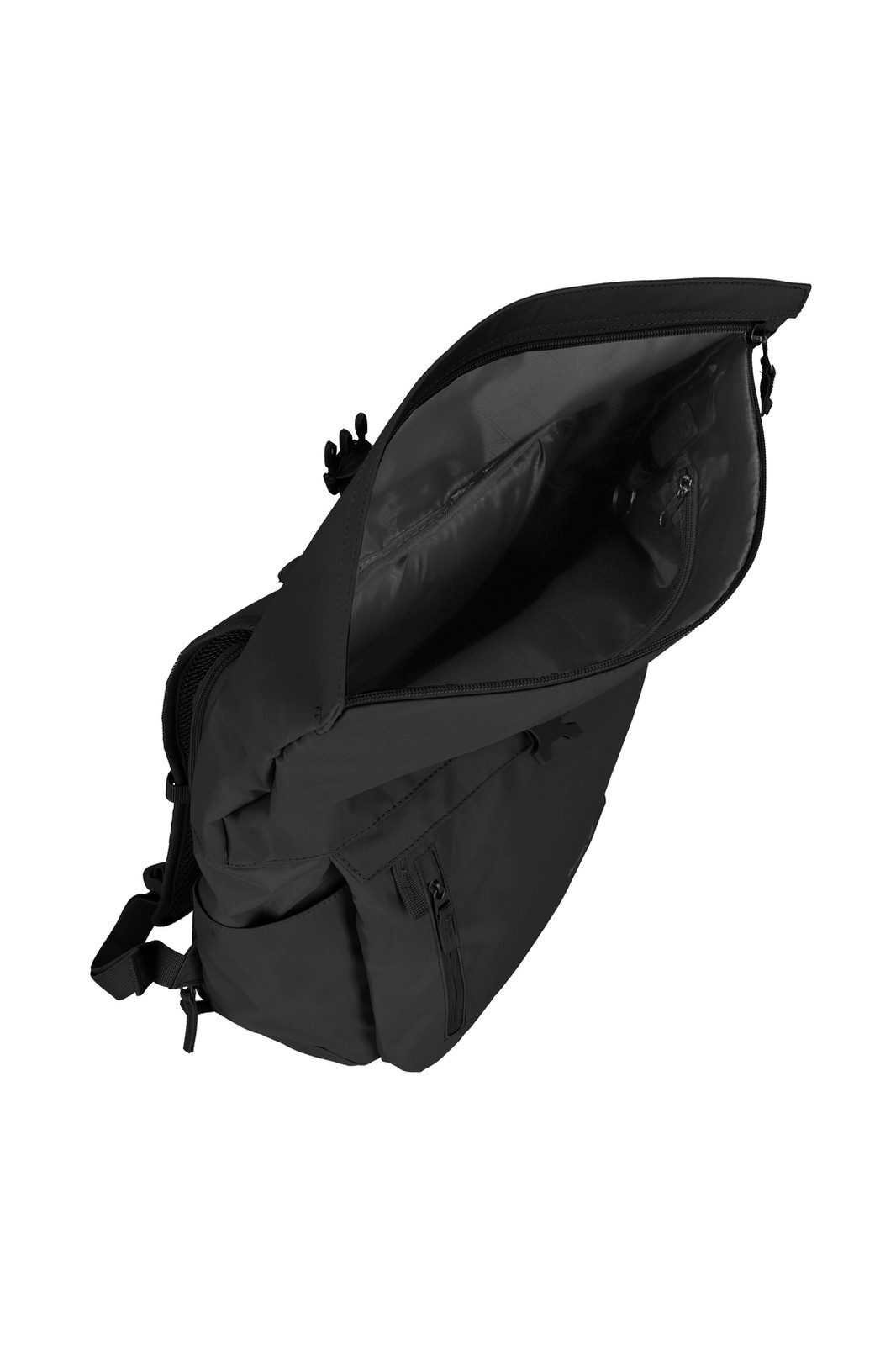 Travelite Basics Rollup Backpack 35 liter 96310 01 zwart binnenkant
