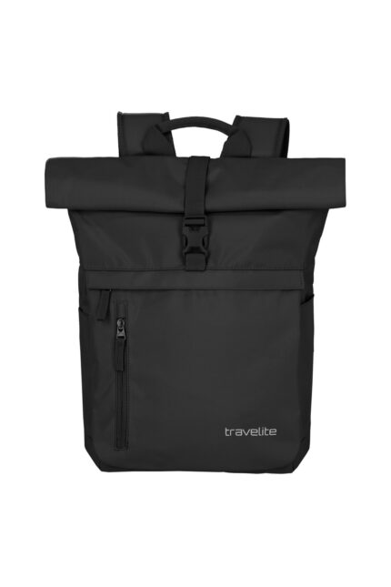 Travelite Basics Rollup Backpack 35 liter 96310 01 zwart voorkant