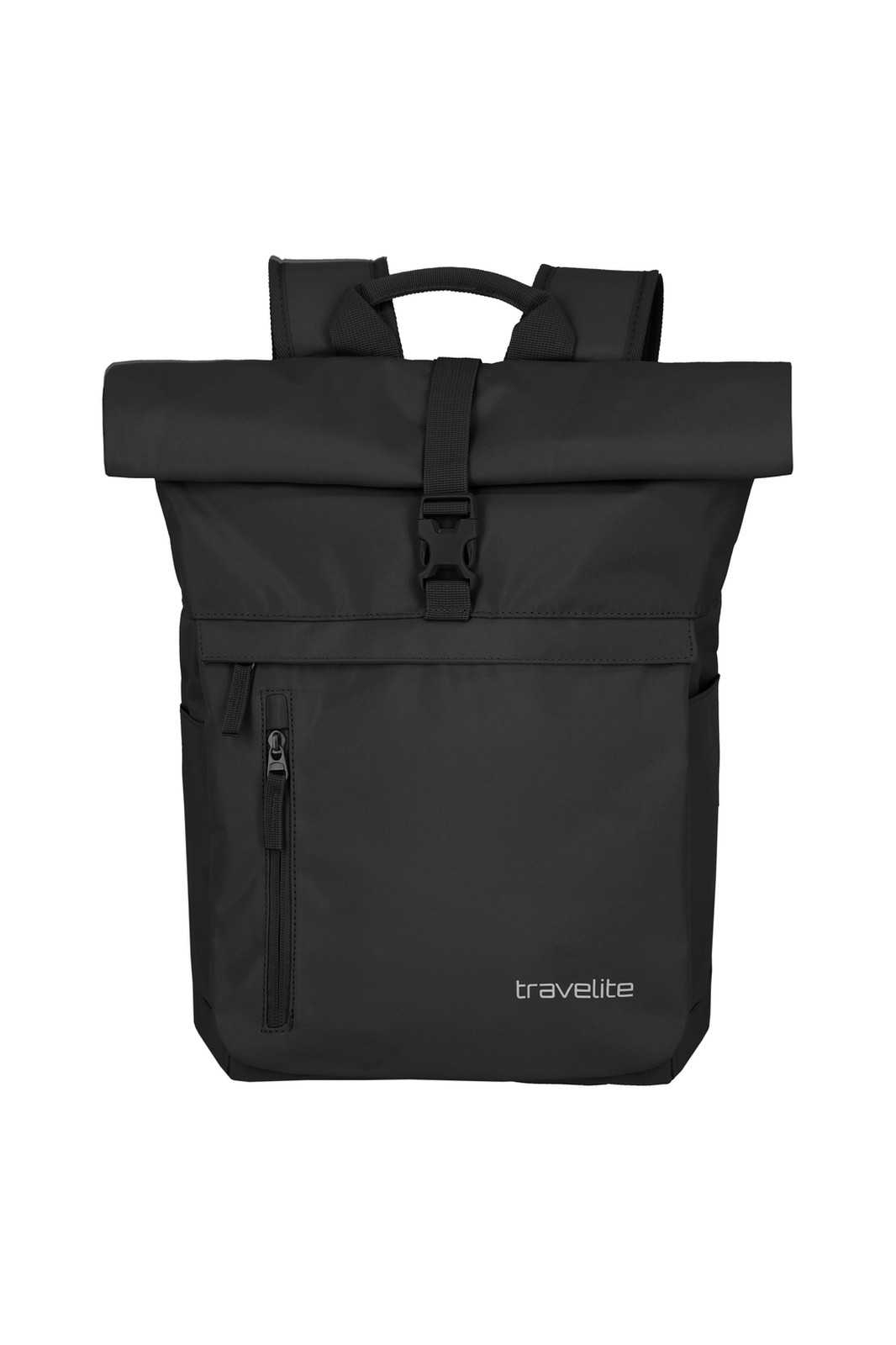 Travelite Basics Rollup Backpack 35 liter 96310 01 zwart voorkant