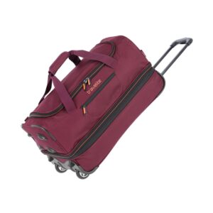 Travelite Basics Wheeled Duffle 55 | Reistas met wielen 96275 70 bordeaux schuin