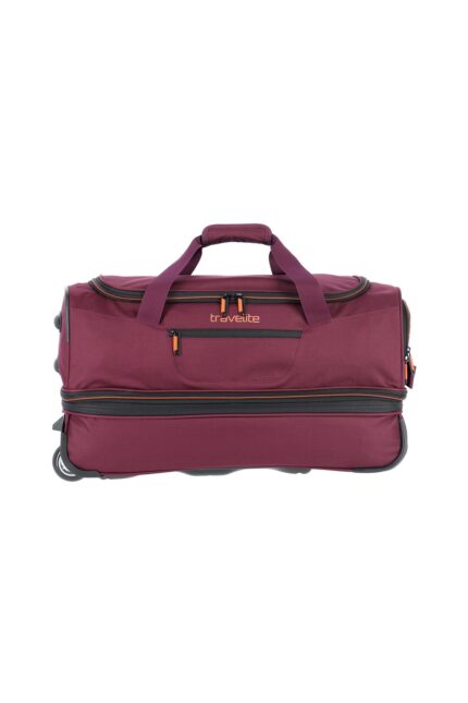 Travelite Basics Wheeled Duffle 55 | Reistas met wielen 96275 70 bordeaux voorkant
