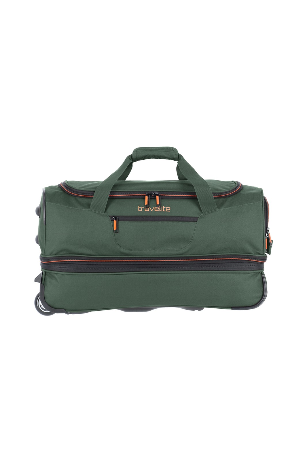 Travelite Basics Wheeled Duffle 55 | Reistas met wielen 96275 -86 donkergroen voorkant