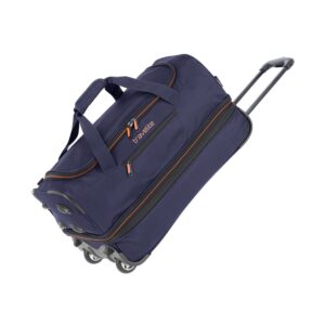 Travelite Basics Wheeled Duffle 55 | Reistas met wielen 96275 20 blauw schuin