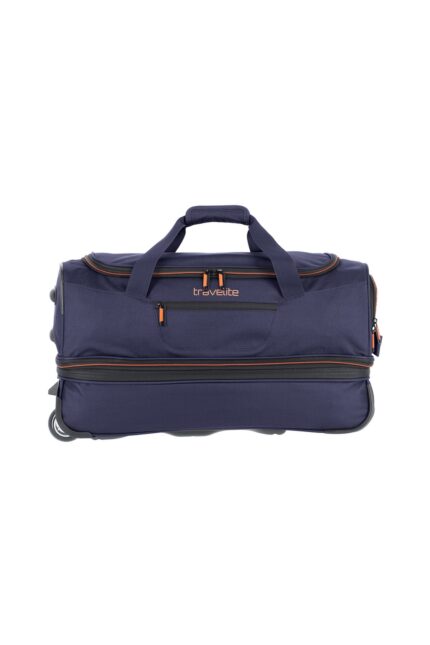 Travelite Basics Wheeled Duffle 55 | Reistas met wielen 96275 20 blauw voorkant