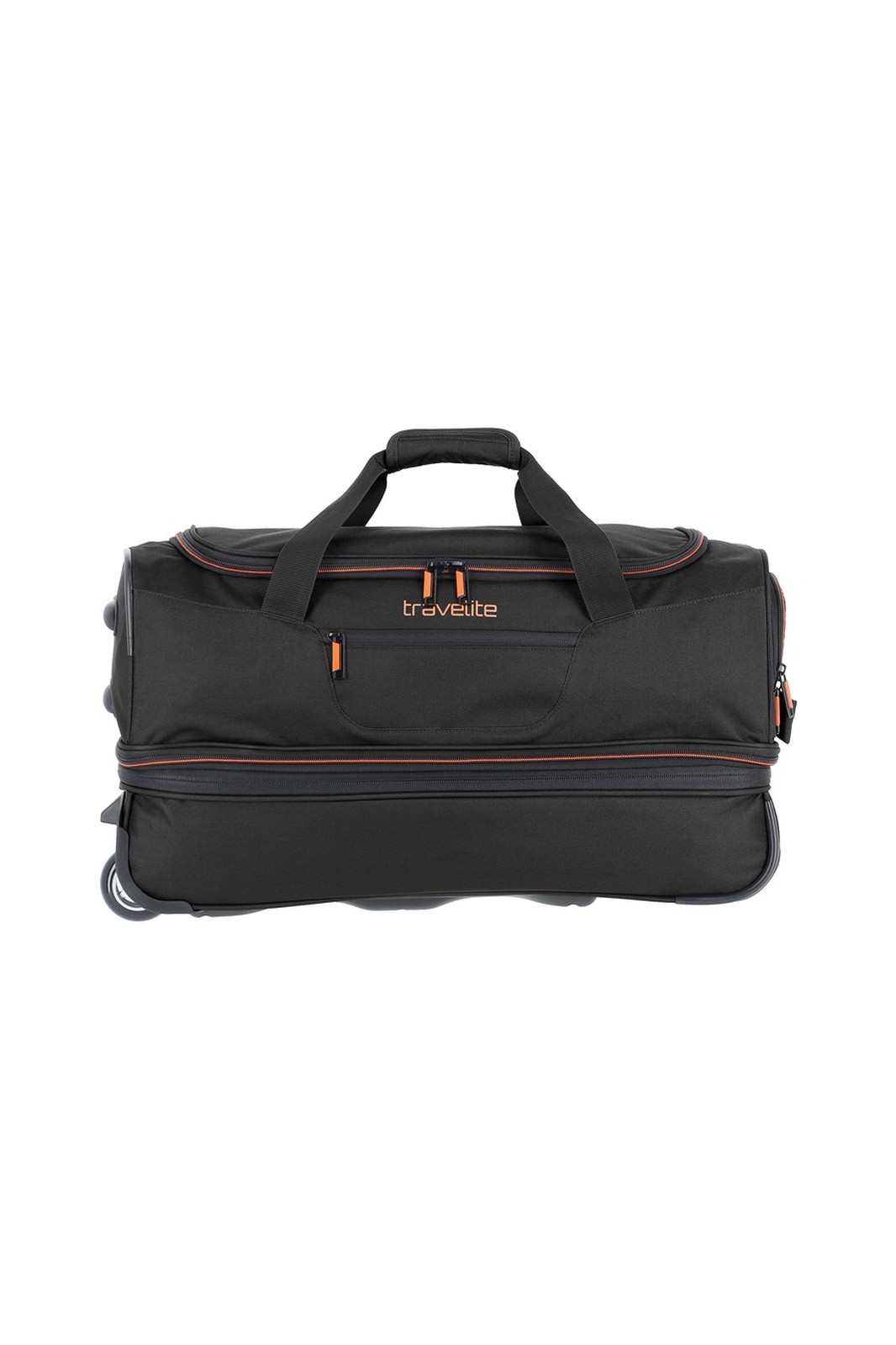 Travelite Basics Wheeled Duffle 55 | Reistas met wielen 96275 01 zwart voorkant