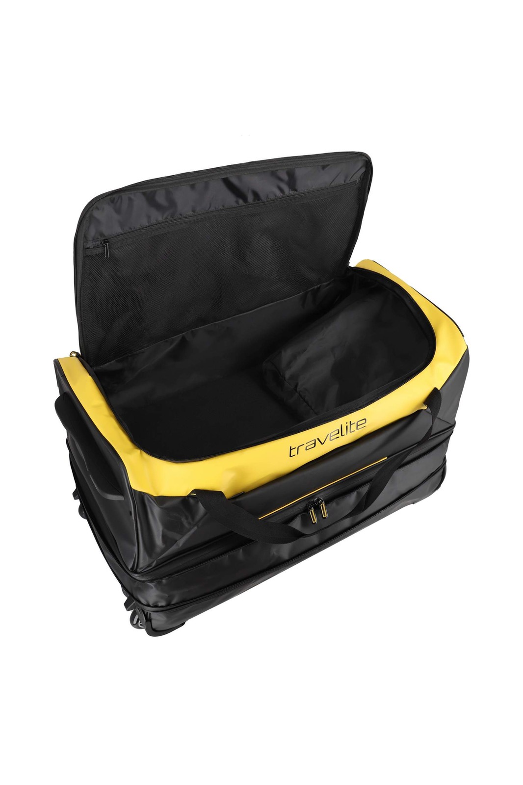 Travelite Basics Wheeled Duffle 70 cm 98 liter | Reistas 96284 89 geel binnenkant