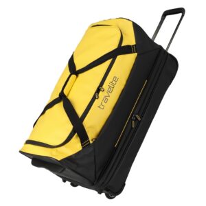 Travelite Basics Wheeled Duffle 70 cm 98 liter | Reistas 96284 89 geel schuin