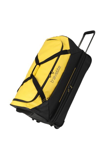 Travelite Basics Wheeled Duffle 70 cm 98 liter | Reistas 96284 89 geel schuin