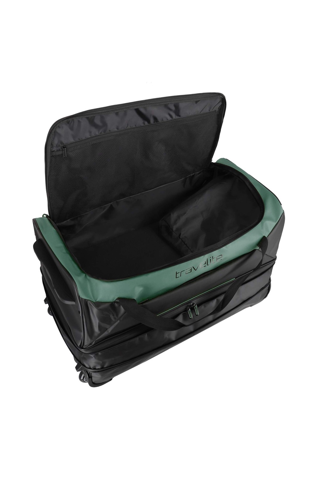 Travelite Basics Wheeled Duffle 70 cm 98 liter | Reistas 96281 80 groen binnenkant