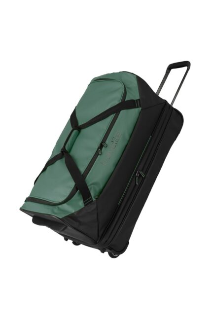 Travelite Basics Wheeled Duffle 70 cm 98 liter | Reistas 96281 80 groen schuin