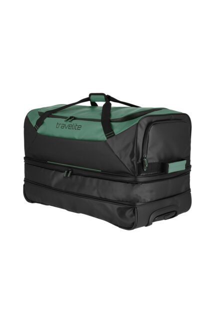 Travelite Basics Wheeled Duffle 70 cm 98 liter | Reistas 96281 80 groen voorkant expanded