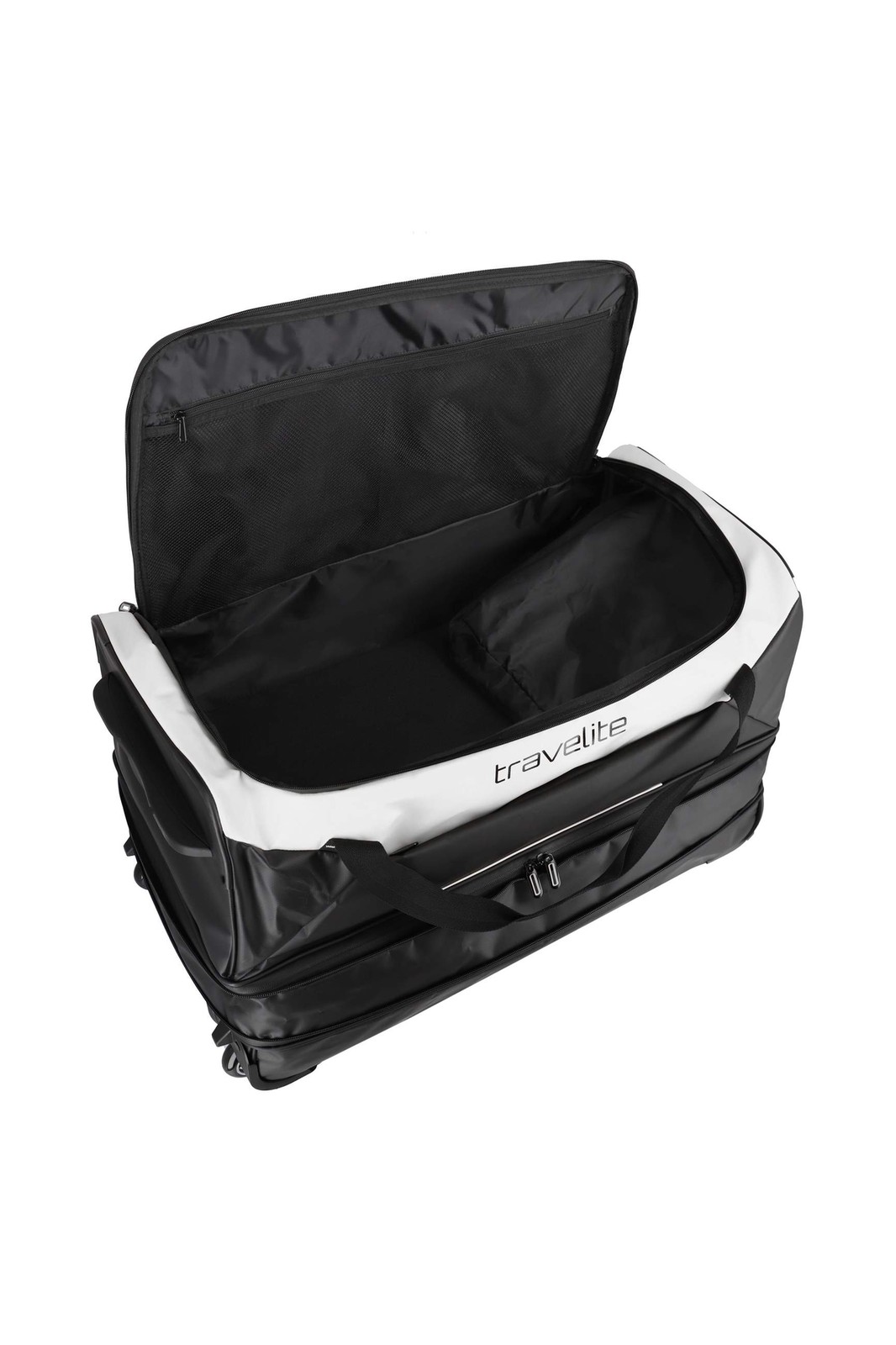Travelite Basics Wheeled Duffle 70 cm 98 liter | Reistas 96284 30 wit binnenkant