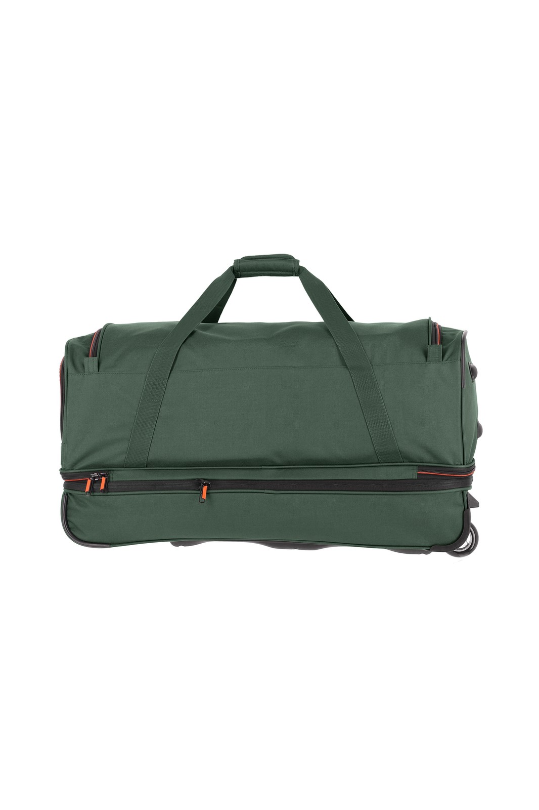 Travelite Basics Wheeled Duffle 70 Expandable 82 liter 96276 80 donkergroen achterkant