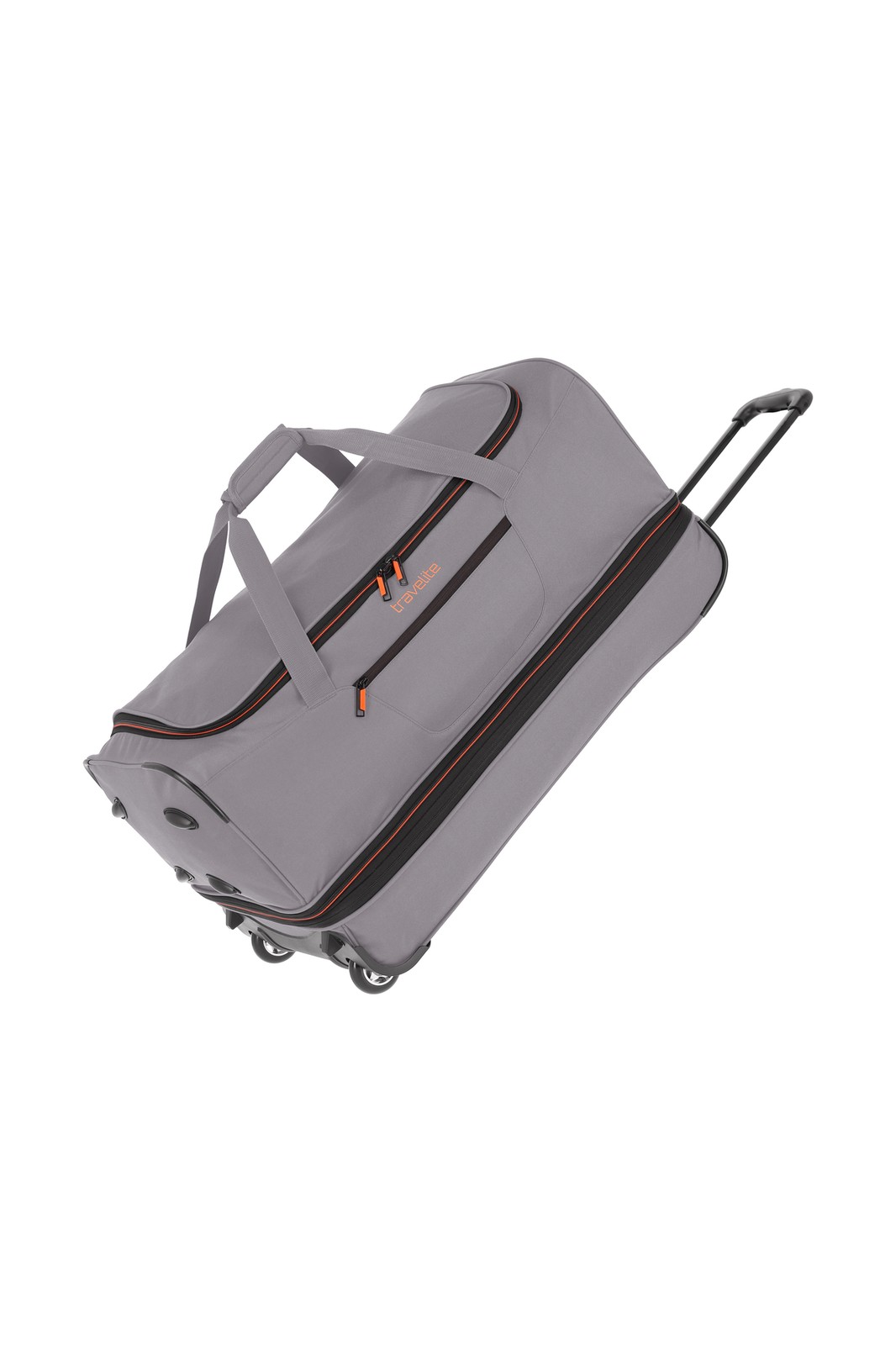 Travelite Basics Wheeled Duffle 70 Expandable 82 liter 96276 04 grijs schuin