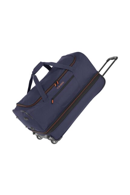 Travelite Basics Wheeled Duffle 70 Expandable 82 liter 96276 20 donkerblauw schuin