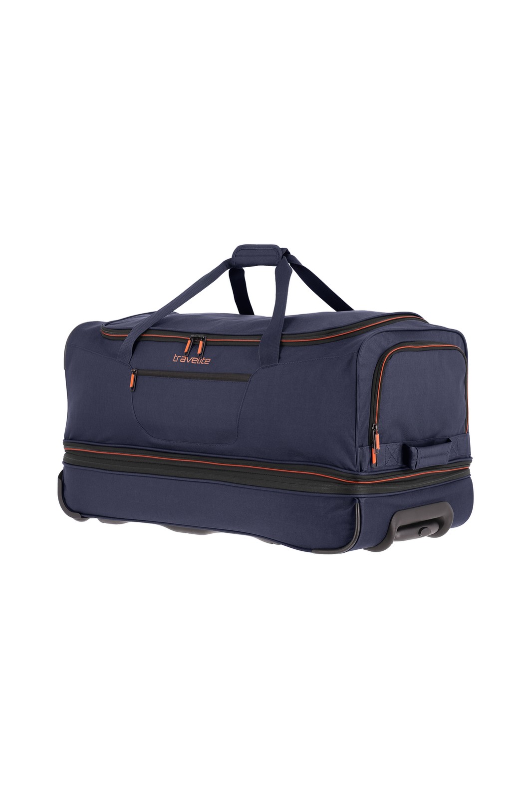 Travelite Basics Wheeled Duffle 70 Expandable 82 liter 96276 20 donkerblauw voorkant schuin