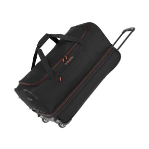 Travelite Basics Wheeled Duffle 70 Expandable 82 liter 96276 01 zwart schuin