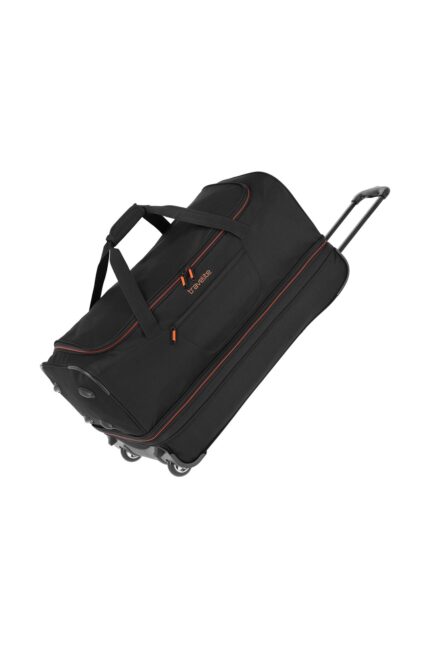 Travelite Basics Wheeled Duffle 70 Expandable 82 liter 96276 01 zwart schuin
