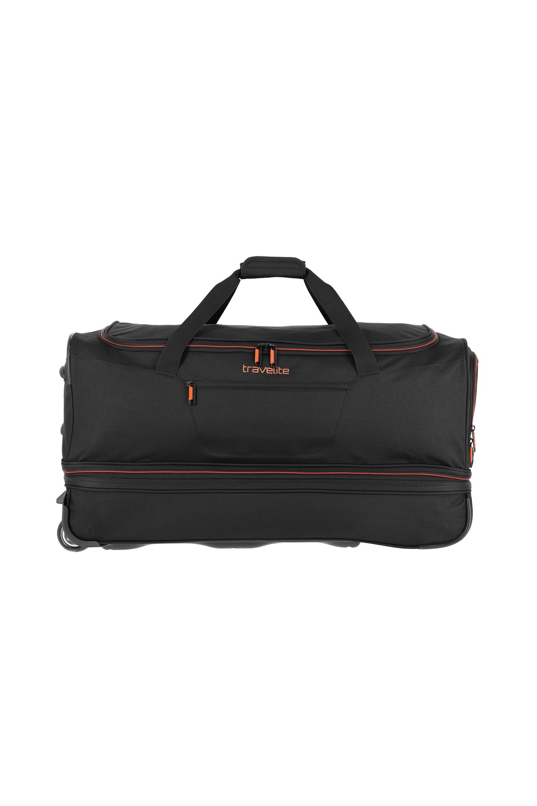 Travelite Basics Wheeled Duffle 70 Expandable 82 liter 96276 01 zwart voorkant
