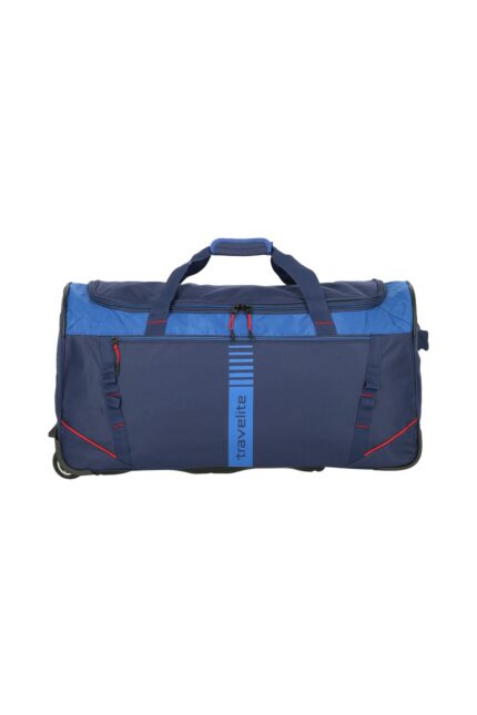 Travelite Basics Wheeled Duffle Active 86 liter | Reistas 96281 20 blauw rood voorkant