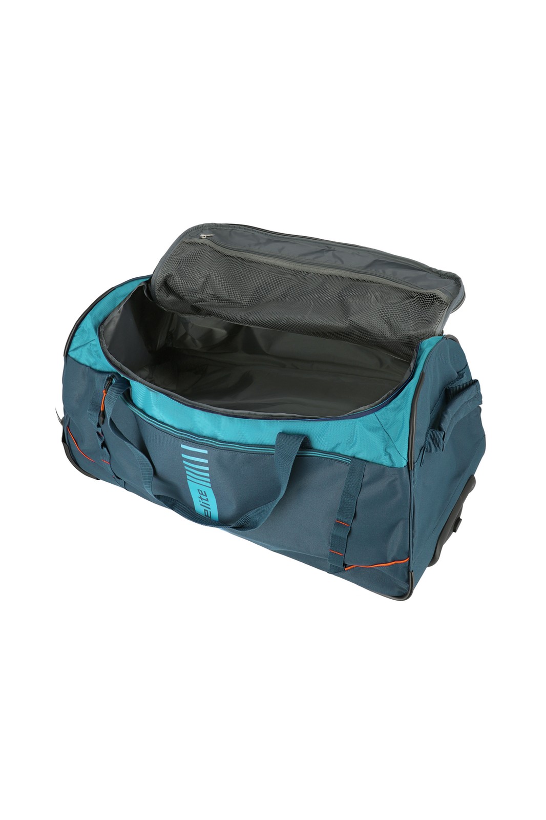 Travelite Basics Wheeled Duffle Active 86 liter | Reistas 96281 22 petrol binnenkant