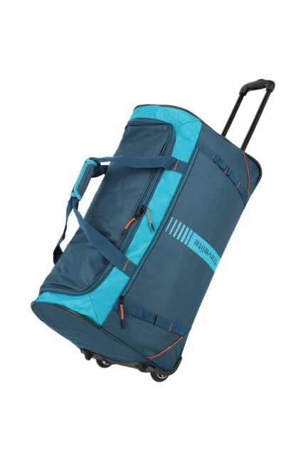 Travelite Basics Wheeled Duffle Active 86 liter | Reistas 96281 22 petrol schuin