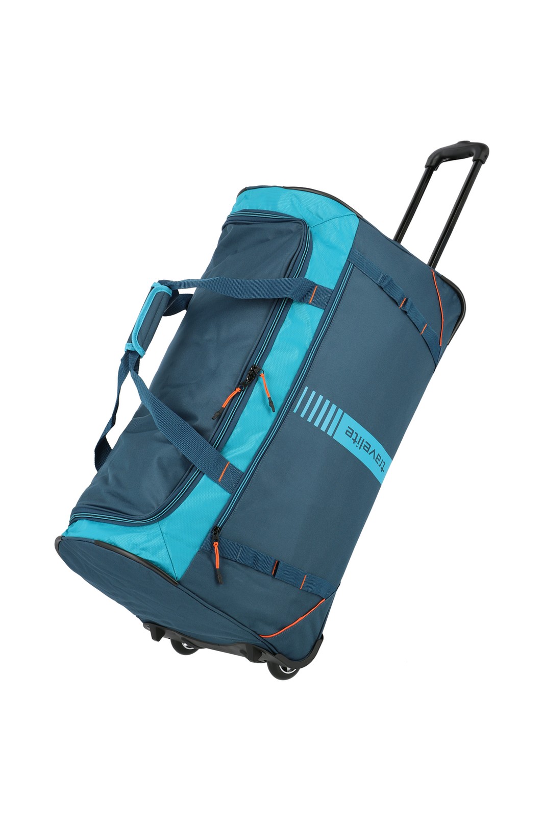 Travelite Basics Wheeled Duffle Active 86 liter | Reistas 96281 22 petrol schuin