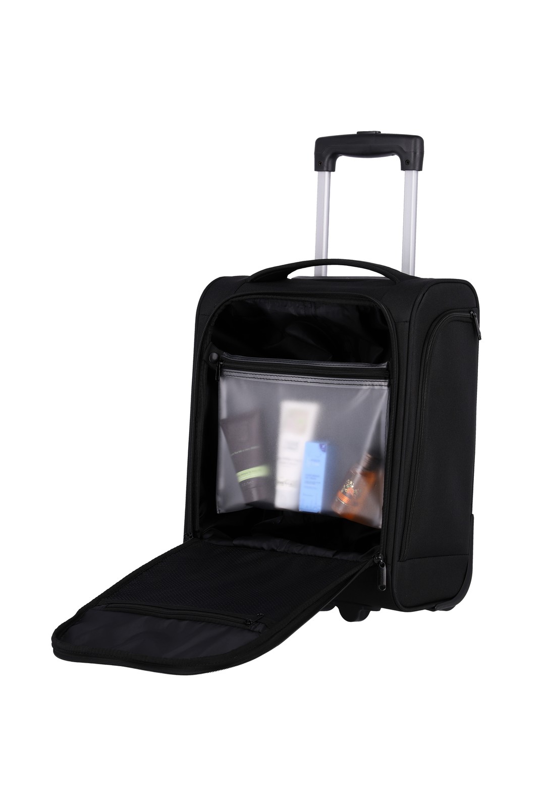 Travelite Cabin 2-wiel Underseater trolley 43 cm 90225 01 zwart binnenkant 2